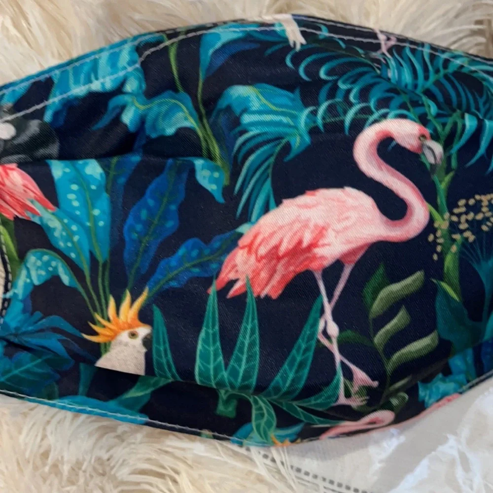 New Tropical flamingo face mask